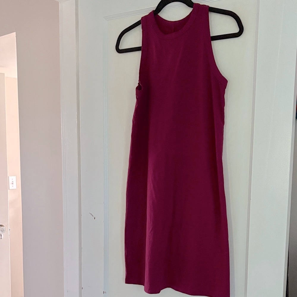 Sleeveless Burgundy Dress